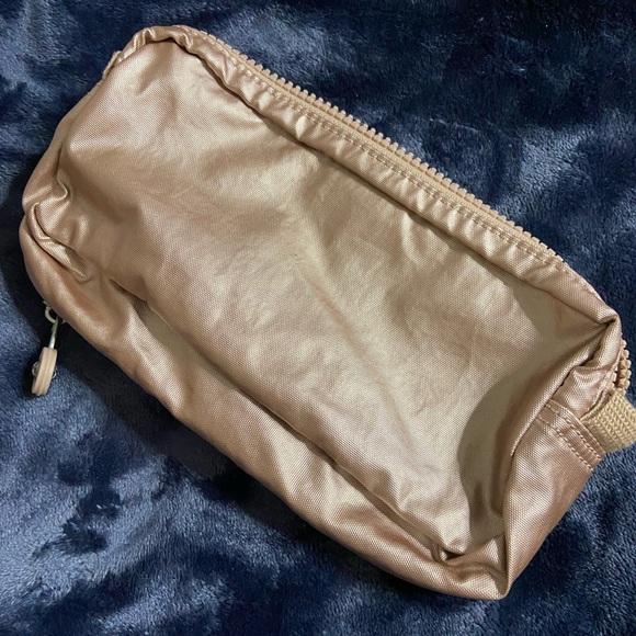 KIPLING Metallic Old Rose Dual Zip Compartment Cosmetic Bag - Picture 2 of 6